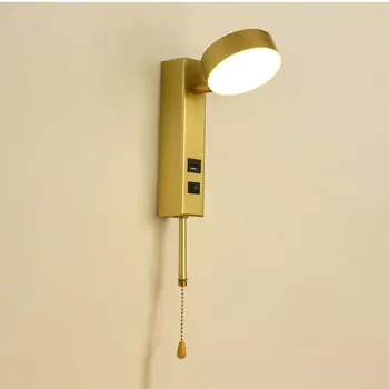 Vidaus led sieniniai šviestuvai USB įkrovimo Sąsają led siena šviesos modernus miegamojo sienos lempos laiptų studija kambarį sconce su jungikliu