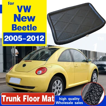 VW New Beetle 2005-2012 M Įkrovos Kilimėlis Galiniai bagažo skyriaus Įdėklas Krovinių Grindų Dėklas Kilimų, Purvo Trinkelėmis Guard Raštas Priedai 49542