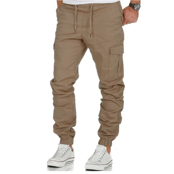 Vyriški Tactical Kelnes Multi-kišenės, Elastinga Juosmens Kariuomenės Kelnės, vyriški Atsitiktinis darbo drabužiai, vyriški Drabužiai Slim M-3XL 118590