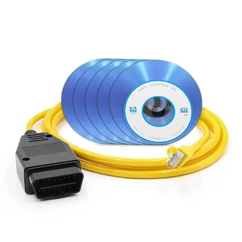 Vėliau ESYS 3.25.3 V50.3 Duomenų Kabelis BMW ENET Ethernet OBD Sąsaja E-SYSI ICOM Kodavimo F-Serijos BMW ENET Visą CD rinkinys 40600