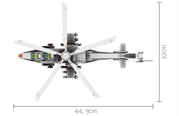 Wange F-20 JX002 rinkiniai miesto plokštumos 1040 3D blokai Švietimo modelio ir statybos žaislai, pomėgių vaikams 167517