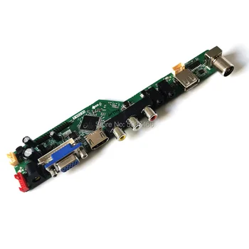 WLED 40Pin VGA, USB, AV LTN156AT05-001/H01/H02/H07/S01/U09 1366*768 LVDS matricos universalus ratai kontrolės valdyba rinkinio ekrane 162924