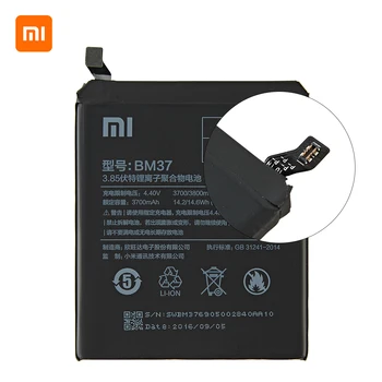 Xiao mi Originalus BM37 Baterija 3800mAh Xiaomi Mi 5S Plius MI5S Plius BM37 Aukštos Kokybės Telefoną, Baterijos Pakeitimas 13140