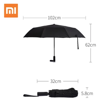 Xiaomi Mi Mijia WD1 Automatinė Lietaus, skėtis Saulėtą Lietingą Vasarą Aliuminio Vėjo atsparus Vandeniui, UV Skėtis Vyras Moteris skėtį nuo saulės