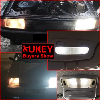 Xukey BA9S T4W 233 Automobilio LED Interjero Dome Stovėjimo Signalinių Lempučių 1895 363 233 12V Balta 6000K Skaitymo Lemputės Licencijos numerio ženklo Žibintai 14270