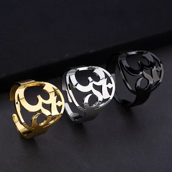 Yin Yang Gėlių Gyvenimo 316L Nerūdijančio Plieno Žiedas Džiaga Amuletas Moterys, Vyrai 's Žavesio Žiedas talismanas žiedai 156983