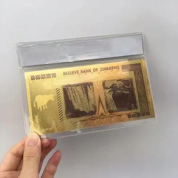 Zimbabvės Juodojo Aukso Lapas 100 milijardų minėjimas taško Dolerio banknotų, Namų Dekoracijas, praktinių ir karšto pardavimo 112422