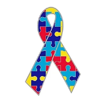 Įvairių Spalvų Kaspinas Reiškia, kad Autizmas Sąmoningumo pin autizmo dovana 60328