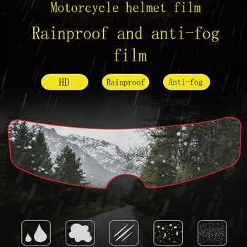 Šalmas Anti-fog Plėvele Rainproof šalmo antveidis Membrana Motociklo Universalus Elektrinis Dviratis Šalmas atsparus Vandeniui Anti-rūko Akiniai