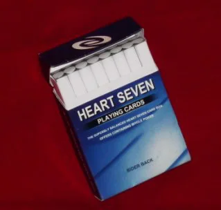 Širdis Septynių Kortų Dėžutė Magija Gudrybės Cigarečių Atveju Kortelėms, Pranašystė, Magiškas Rekvizitai Prognozė Priedai Mentalism Etape Uždaryti