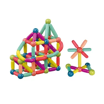 Švietimo Įvairių Magnetiniai Rutuliai Kūdikių Montessori Žaislai Surinkti Rod Building Block Žaislai Jouets De Blokų De Statybos 2021