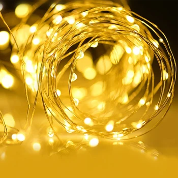 100 LED string lempa Saulės Lempos 10M String Šviesos Lauko Saulės energija Varomas Kalėdų Atostogų Šalis Dekoras