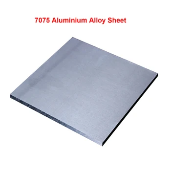 1pcs 7075 Aliuminio Lydinio Lapo Plokštelė DIY Aparatūros Aliuminio Valdybos Blokuoti Thicked Super Sunku, 10mm Storio ir 11 Dydžių