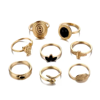 2021 Kūrybinių Mados Žiedai Specialus Pasiūlymas Žiedas Piršto Žiedą, Bohemiškas Stilius Žiedas Nustatyti Derliaus Piršto Žiedą Nustatyti 8pcs