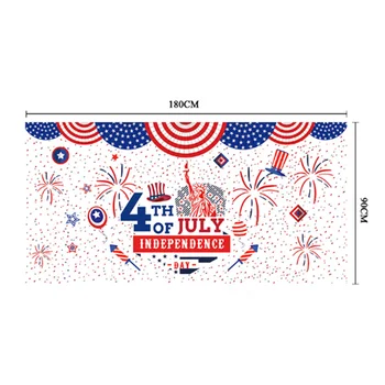 2021 m. Amerikos Nepriklausomybės Diena Banerio Fonas 180x90cm Apdailos Jubiliejus liepos 4-ąją Šalies Fone Apdaila