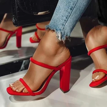 2021 M. Vasarą Naujų Moterų Batų Seksualių Aukštakulnių Atidaryti Tne Sandalai Moterims Atsitiktinis Mados Sandalai Patogiai Moterų Sandalai Zapatos Mujer