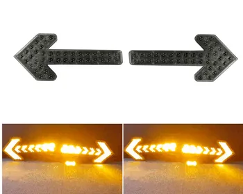 2x Purkštuvų LED flash šviesos Automobilių rodyklių Žibintai Eismo keliuose Saugą šviesos Perspėjimas Statybos Mirksintis Indikatorius Rodyklių žibintai