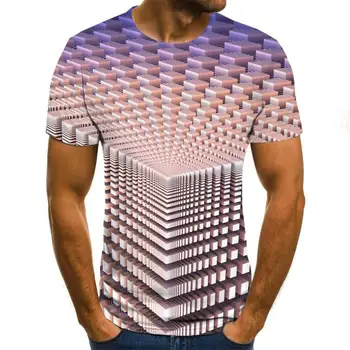 3D Juokinga Psichodelinio Print T Shirts Hipster Atsitiktinis Trumpas Rankovės Marškinėliai Vyrams, Moterims, Harajuku Streetwear Marškinėlius Vyrų Camiseta Hombre