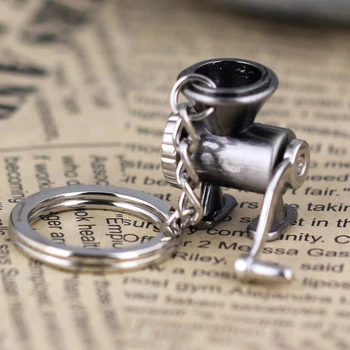 3D mėsmalė keychain raktų žiedas mėsmalė kapojimo mašina key chain raktų pakabukas kūrybos portachiavi chaveiro llaveros hombre