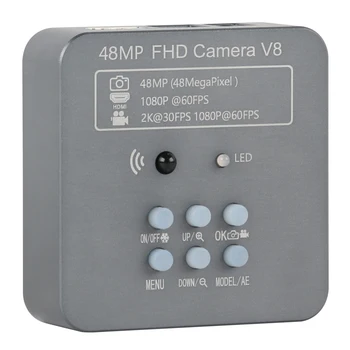 48MP 1080P HDMI USB Vaizdo Kamera 3,5 X-90X vienu metu-Židinio Stereo Mikroskopas Trinokulinis Mikroskopo Rinkinys, Skirtas PCB Litavimas, Remontas