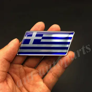 4x Graikija graikijos Vėliavos Automobilio Sparnas Logotipas Ženklelis Motociklo Lauktuvės Lipdukai Lipdukas