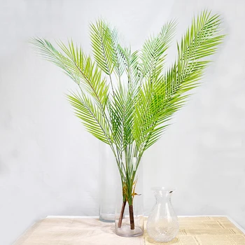 50-123cm 36 Rūšių Didelių Tropinių Palmių Platic Augalai Netikrą Šakos, Vasarą žali Augalai Nekilnojamojo Touch Balkonas Buveinės Šalies Apdaila