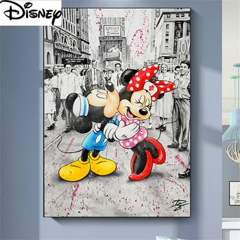 5D Diamond Dažymas Disney Mickey Minnie Mouse Diamond Siuvinėjimo Mozaikos kalnų krištolas Nuotraukos Namų Puošybai
