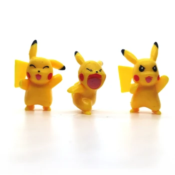 6 stilių Pokemon Pikachu Pokémon papuošalai Japonų animacinių filmų, Rankų darbo žaislai, Classic kolekcija Vaikams dovanos