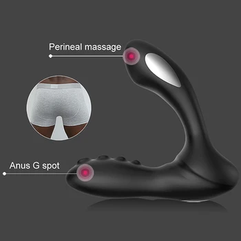 Analinis Dildo Vibratorius 8 Greičiu, Sekso žaisliukai Vyrams, Moterų, Gėjų, Tarpvietės Stimuliatorius Analinis Butt Plug Elektros Smūgio Prostatos Massager