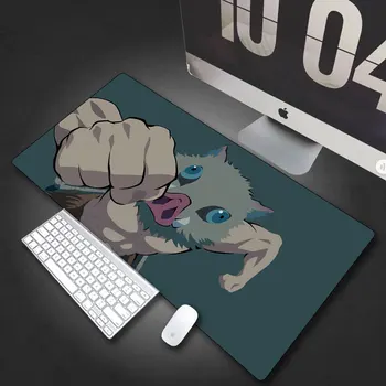 Anime Demon Slayer pelės mygtukai pc kompiuteris žaidėjas žaidimą big pelės padas neslidus kompiuterio stalas, anime, manga padas