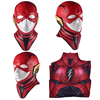 Aukštos kokybės Suaugę Vaikai 2021 Superhero Flash Cosplay Kostiumų Barry Allen Zentai Helovinas Bodysuit Kostiumas Jumpsuits