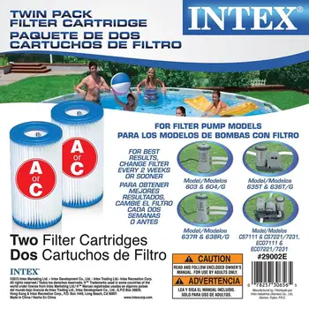 Baseinas Filtro Intex A Tipo (29000) Filtro Kasetė Dydžio Pakeitimo, Filtras, Intex (A/C) 29000