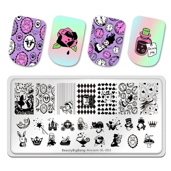 Beautybigbang Nail Art Stamping Plokštės Dizaino Rabbit 