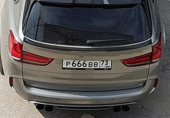 BMW X5 F15-2017Rear Vidurinė Kamieno Spoileris Lūpų Spoileris Sparno Blizgus Juodas