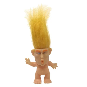 Charakterį Pasakų Vintage Stiliaus Troll Lėlės Pav Žaislai, Plastikiniai Magija Ilgai Spalvų Plaukų Pasisekė Lėlės Vaikas Žaisti Žaislas