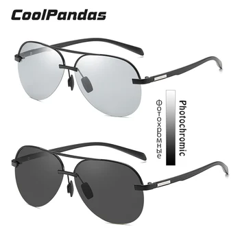 CoolPandas Prekės ženklo Dizainas Poliarizuoti Akiniai nuo saulės Vyrams Photochromic Vairavimo Akinius Moterims, Klasikinis UV400 Apsauga zonnebril heren