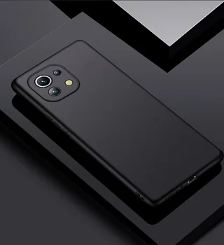 Coque Už Xiaomi Mi 8 9 11 Ultra 11Lite 9T 10T Pro Padengti Xiomi Poco F3 M3 X3 nfc Pro Telefonu Atvejų, Plonas, Minkštas Juodas Atgal 