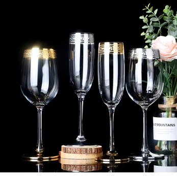 Crystal raudonojo vyno stiklas brendžio, šampano stiklo ūgio vyno stiklo kristalų, raudono vyno stiklo valgomojo stalas, buitinė vandens stiklo eiti