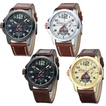 Curren Originali 2018 nauji laikrodžiai vyrams karinės žiūrėti mados verslo žiūrėti žmogus odinis dirželis atsitiktinis Laikrodžius relogio