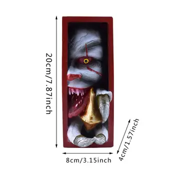 Derva Skulptūra Peeping Lentynoje Monstras Statulėlės, Papuošalai Lentynoje Asmeninį Bookends Siaubo Helovinas Deco