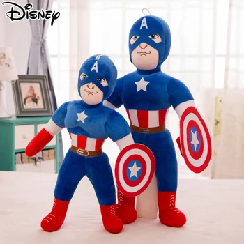 Disney Pliušas Žaislai Marvel Keršytojas Minkšta Pagalvėlė Įdaryti Herojus Kapitonas Amerika Shield Movie Animacija Lėlės Vaikai, Vaikai, Berniukas Dovanos