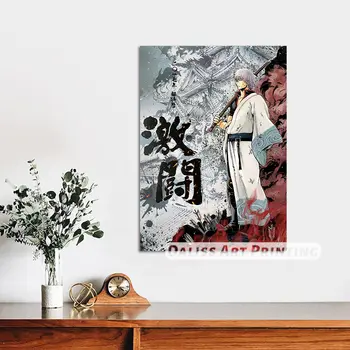 Drobė Anime Gintoki Gintama Nuotraukas, Namų Dekoravimas Paveikslų, Plakatų HD Spaudinių Sienos Meno Modulinės Kambarį Įrėminti