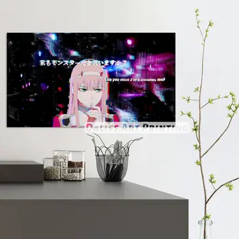 Drobė Anime nulis du Paveikslėliai Namų Puošybai Tapyba, Plakatas HD Spaudinių Sienos Meno Modulinės Kambarį Įrėminti