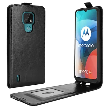 Dėl Moto E7 Atveju Apversti Odos Atvejais Motorola Moto E7 Aukštos Kokybės Vertikalus Piniginės Odos Atveju Moto E7