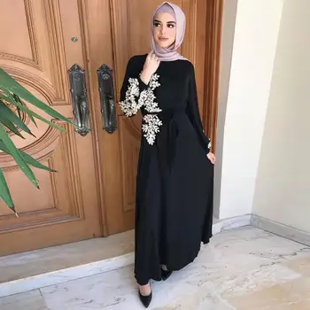 Eid Mubarakas Abaja Dubajaus Musulmonų Suknelė, Hijab Kaftan Caftan Marocain Islamą, Drabužiai, Suknelės Moterims Skraiste Musulman Vestidos