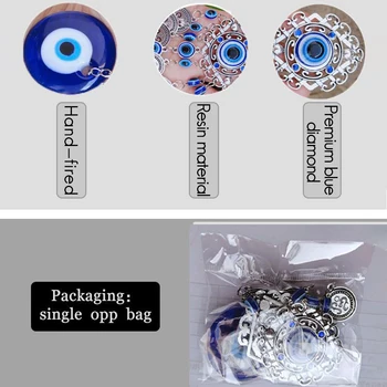 Evil Eye Pakabučiai Amuletas Mėlyno Stiklo turkijos Sienos Kabo Dekoro Namų Kambarį Automobilių dekoro priedai