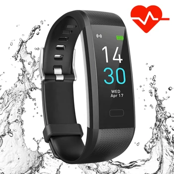 Fitness Tracker Aktyvumo Seklys laikrodis su Širdies ritmo Monitorius, Pedometer IP68 Miego Stebėti, Žingsnis Kovos už moterų vyrų