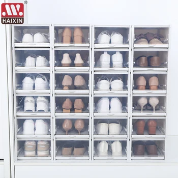 Haixin Batų Dėžės Batų Džiovykla Plastiko Didina dėžutė avalynės, Batų Organizatorius Saugojimo Stalčiai, skirti Aukštakulniai Sportbačiai Namų Reikmenys