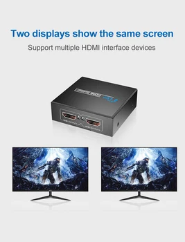 HD splitter 1 2 1080P aukštos raiškos video į tas pats ekranas, palaiko 3D HD vieną, du iš HW-HD102