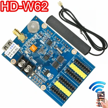 HD-W62 WIFI / U-disko Led Kontrolės Kortelės 1024*64 Pikselių Belaidžio Asinchroninis led Valdiklis Ekrano Slinkimo Žinutę Ženklas
